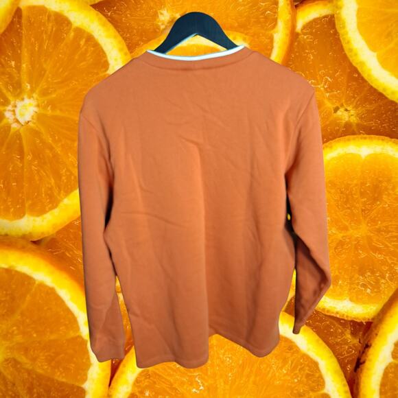 Blair Women's Orange‎ Better-Than-Basic Embroidered Tunic Sweatshirt Size M - Picture 3 of 6
